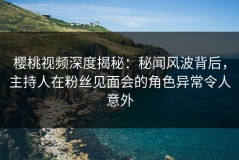樱桃视频深度揭秘：秘闻风波背后，主持人在粉丝见面会的角色异常令人意外